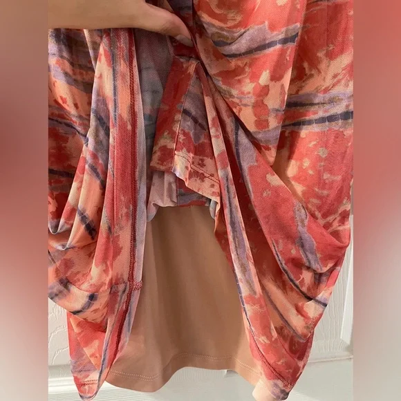 Long sleeve mesh dress - Picture 3 of 4